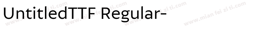 UntitledTTF Regular字体转换